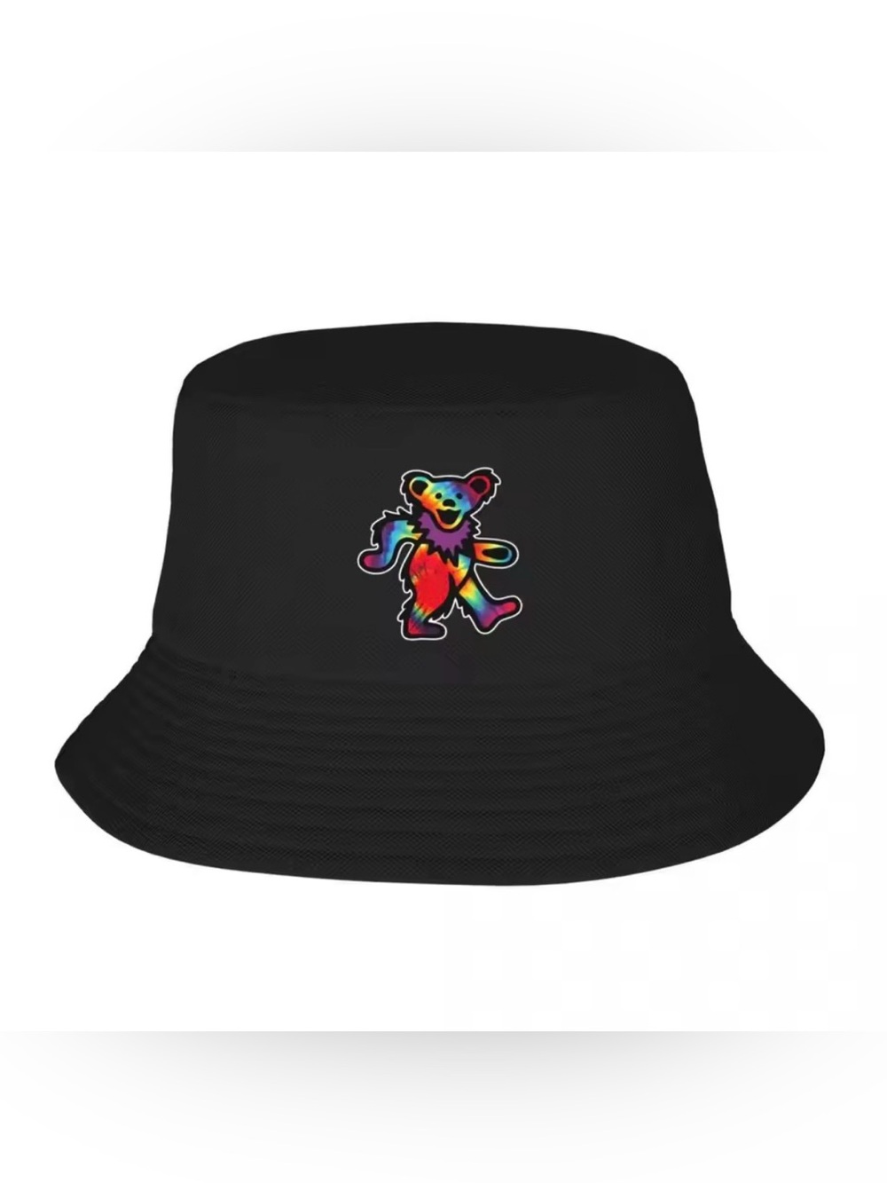 Grateful Classic Dead Dancing Tie Dye Bear Bucket Hat New In Hat Luxury NWT - Picture 2 of 8